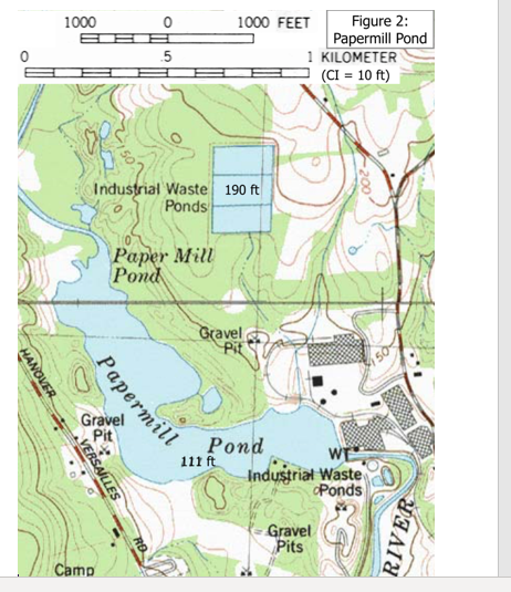 Solved The stream gauge records an average discharge into ...