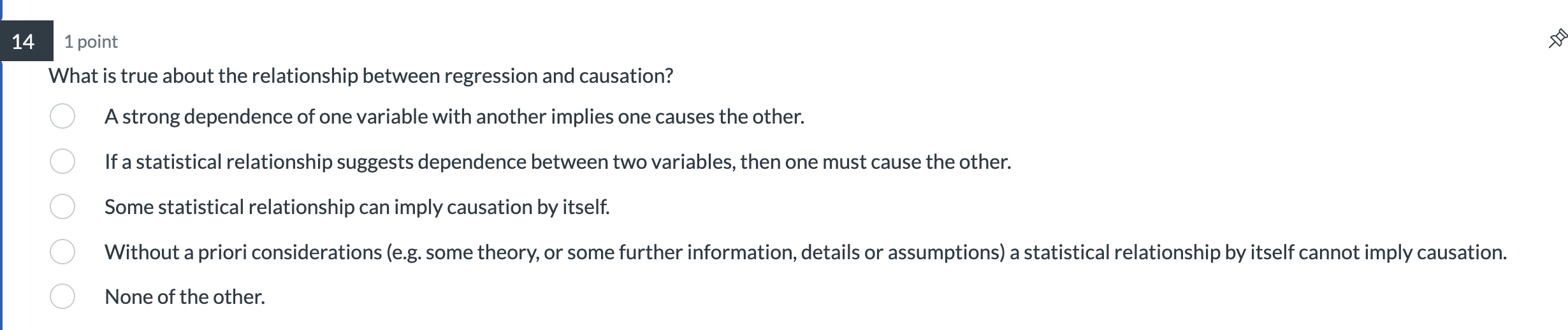 Solved 1 point What is true about the relationship between | Chegg.com