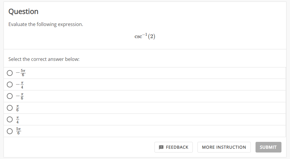 Solved Evaluate The Following Expression | Chegg.com