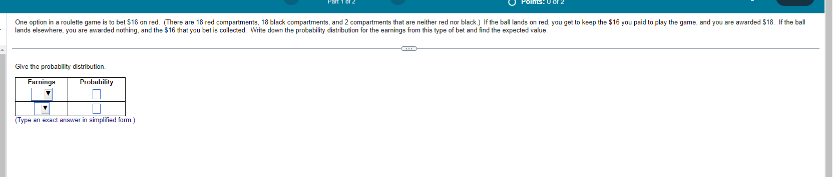 Solved Give the probability distribution. | Chegg.com
