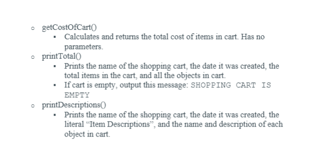 Solved Shopping cart applications are used in many online | Chegg.com