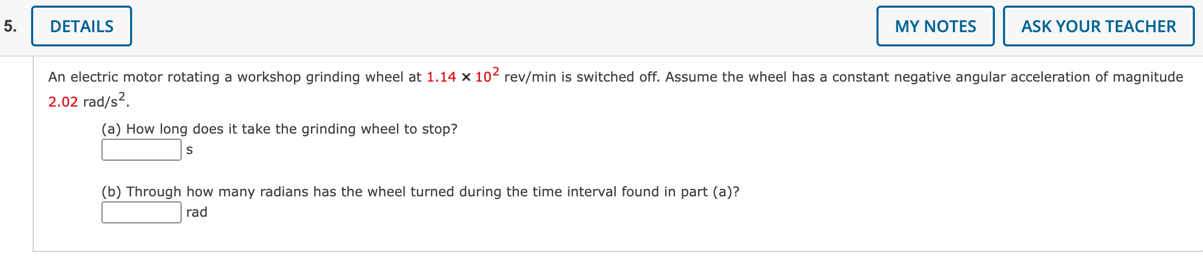 Solved 5. DETAILS MY NOTES ASK YOUR TEACHER An electric | Chegg.com