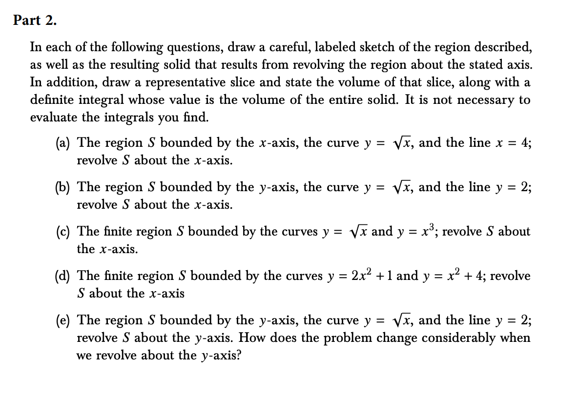 Solved Part 2. In each of the following questions, draw a | Chegg.com