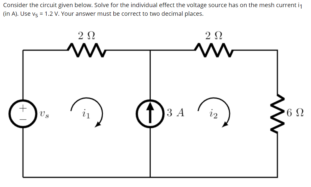 Solved Consider the circuit given below. Solve for the | Chegg.com