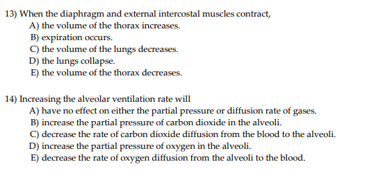 The thorax increases in volume during ventilation due to the