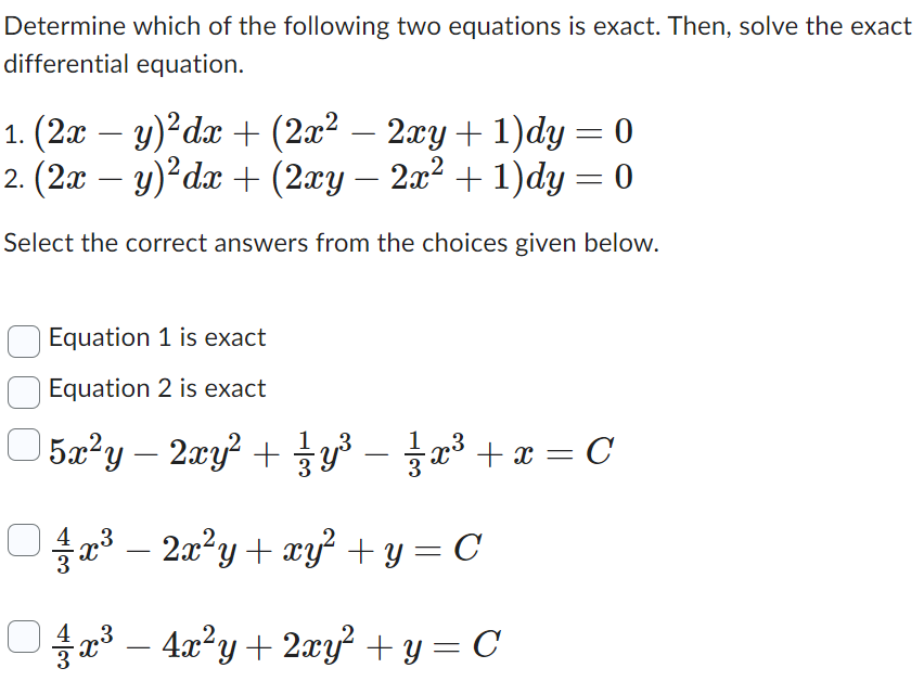 Solved Determine Which Of The Following Two Equations Is 7171