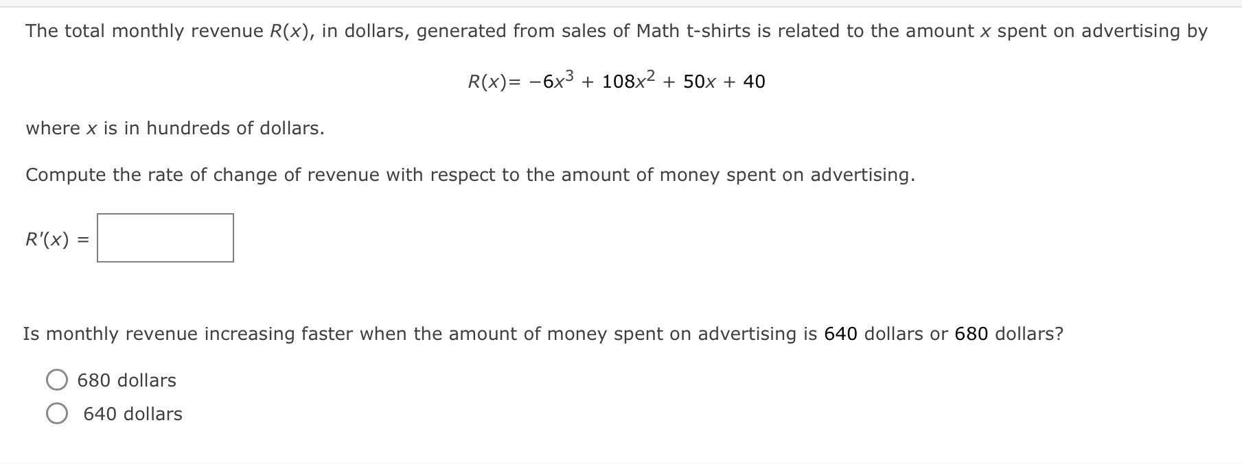 solved-r-x-6x3-108x2-50x-40-where-x-is-in-hundreds-of-chegg