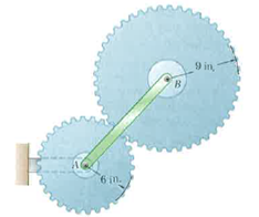 Solved: Gear A rotates with an angular velocity of 120 rpm clockwi ...