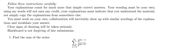 Solved Follow these instructions carefully: Your | Chegg.com