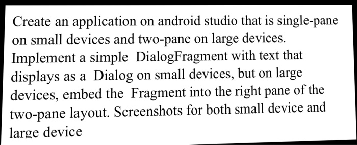 Solved Create an application on android studio that is | Chegg.com