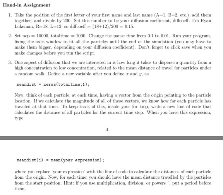 Hand In Assignment 1 Take The Position Of The Fir Chegg Com