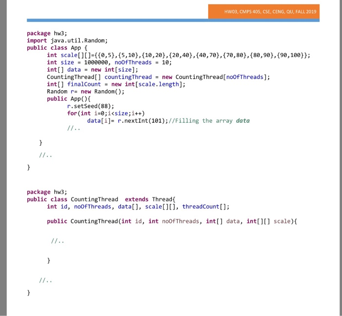 Multithreading Homework Statement A master thread | Chegg.com