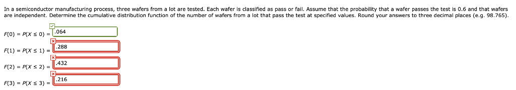 Solved In a semiconductor manufacturing process, three | Chegg.com