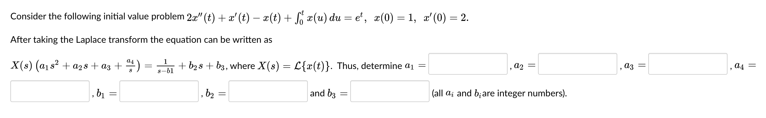 Solved Consider The Following Initial Value Problem 2x Chegg Com