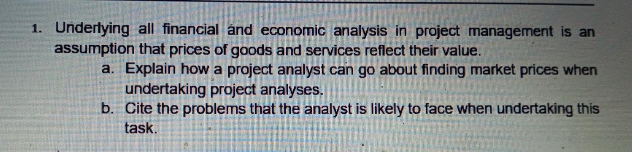 term paper on financial and economic analysis of a project