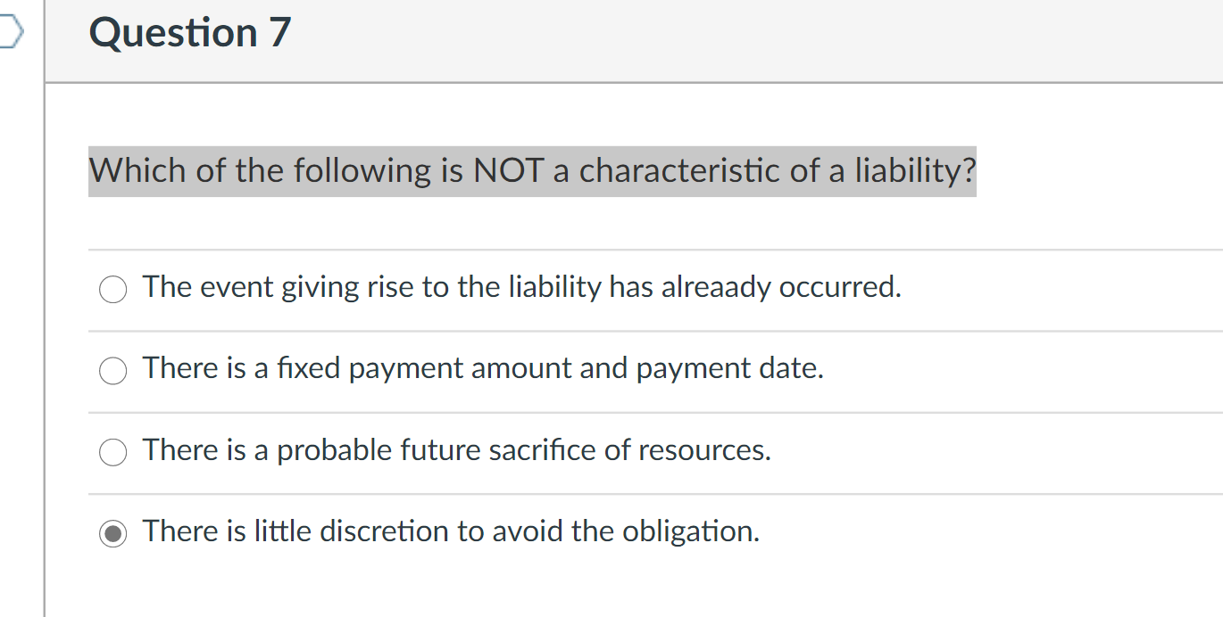 Solved Which of the following is NOT a characteristic of | Chegg.com