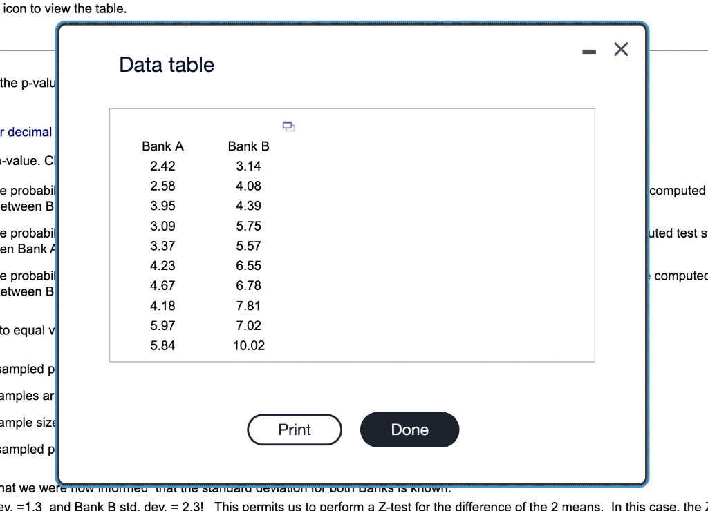 Solved Bank A And Bank B Have Each Developed An Improved | Chegg.com