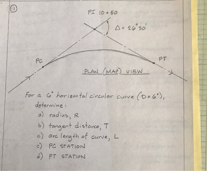 Solved PI o 50 Pc PT PLAN MAP) VIEW For a horisontal | Chegg.com