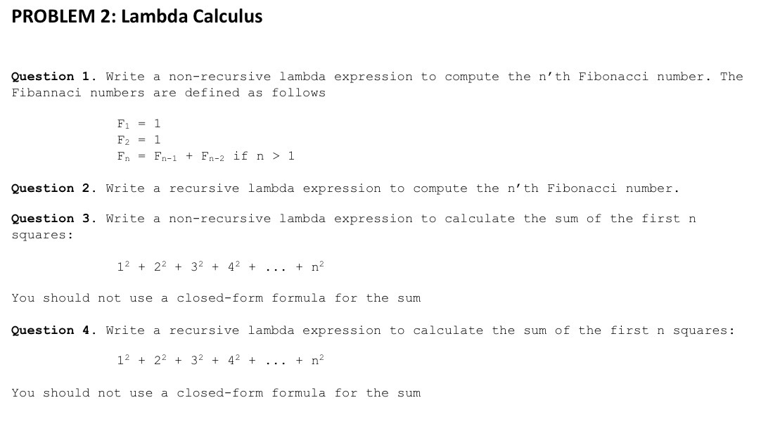 Lambda Calculus! 