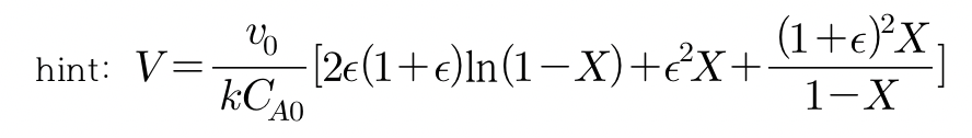 Solved This is Chemical reaction engineering problem. i need | Chegg.com
