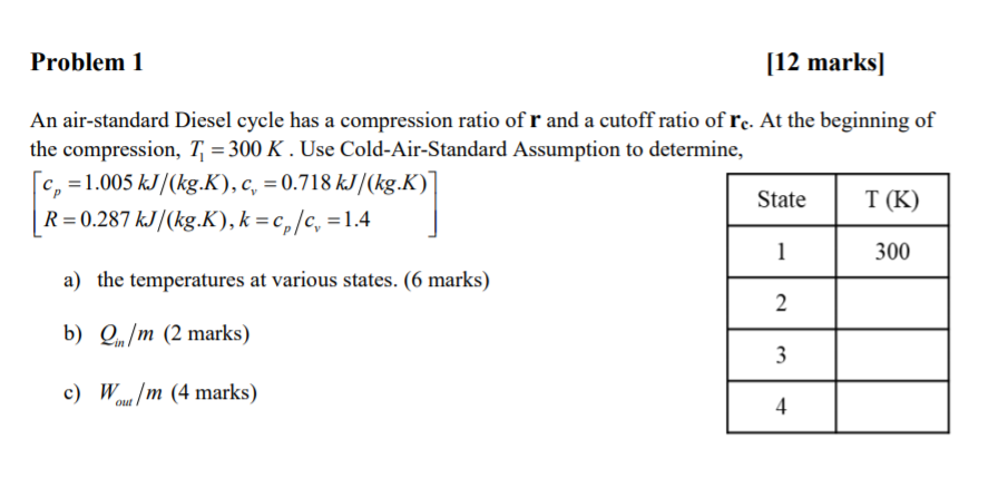 Solved Take R Compression Ratio 17 And Cutoff Ratio Chegg Solved Take R Compression Ratio 17 And Cutoff Ratio Chegg