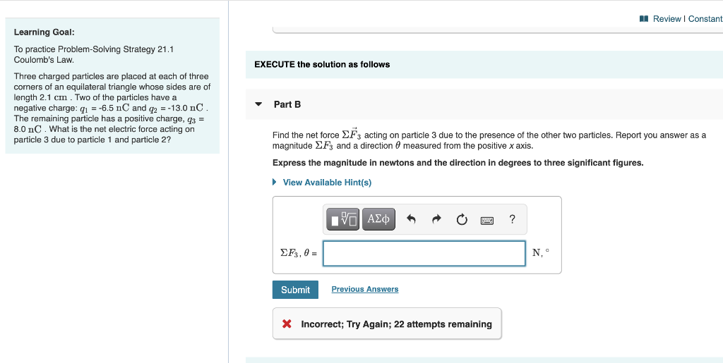 Solved I got the answer correct for part A but am having | Chegg.com