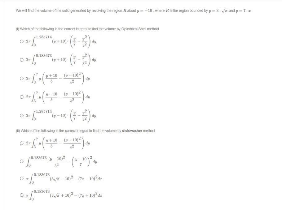 Solved This is integral calculus please help me with those 2 | Chegg.com