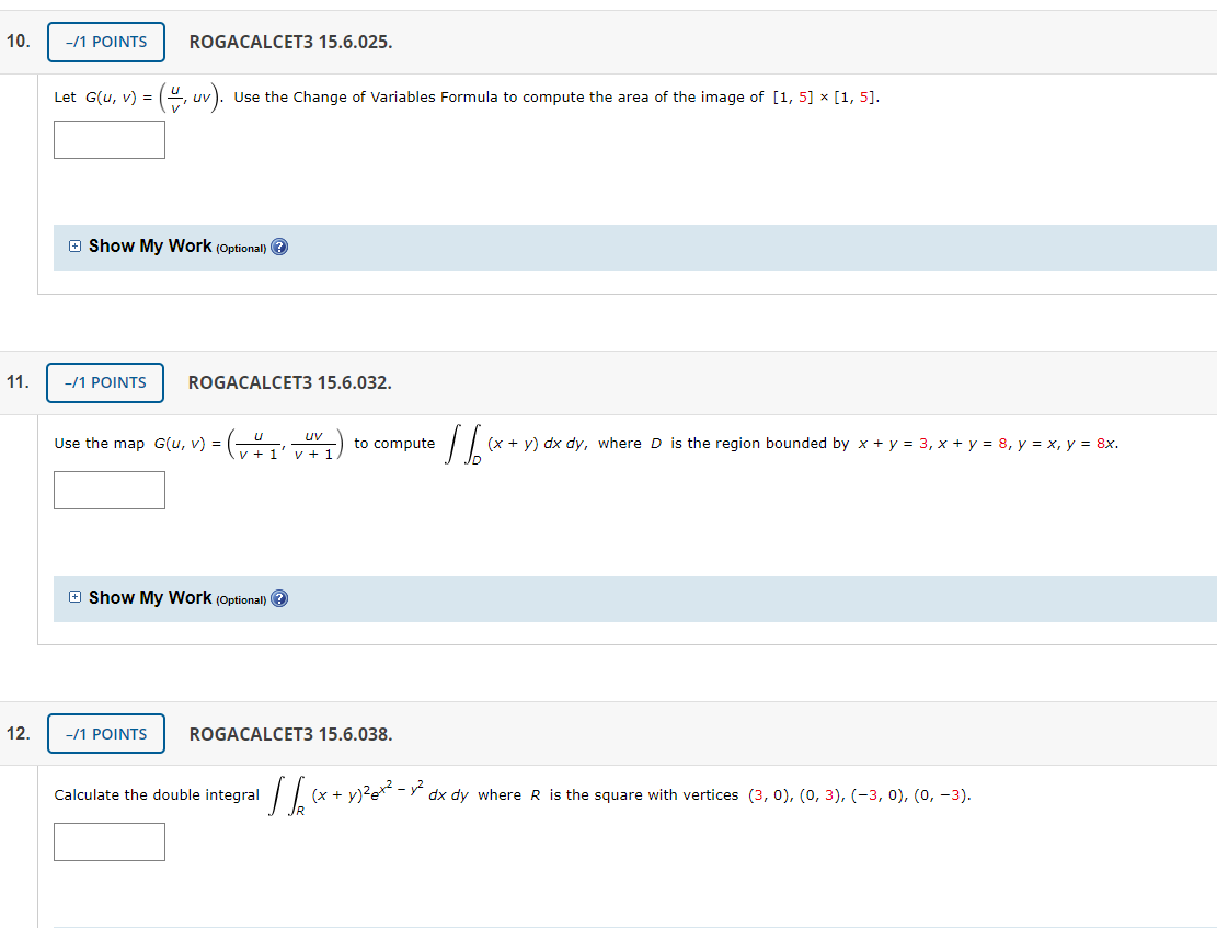 Solved 10 1 Points Rogacalcet3 15 6 025 Let G U V Chegg Com