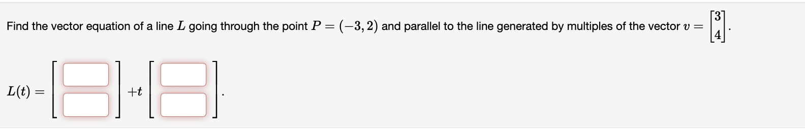 Solved Find the vector equation of a line L going through | Chegg.com