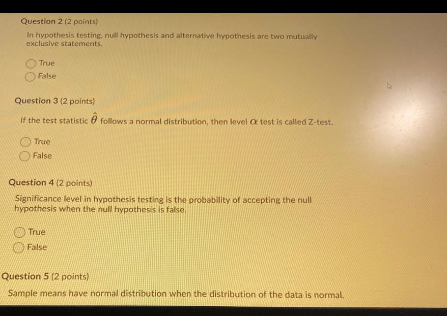 hypothesis testing with 2 means