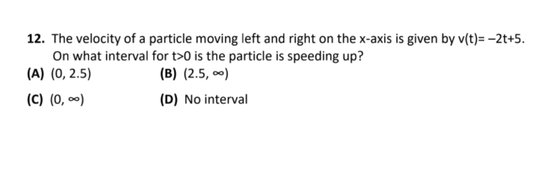 Solved The Velocity Of A Particle Moving Left And Right Chegg Com