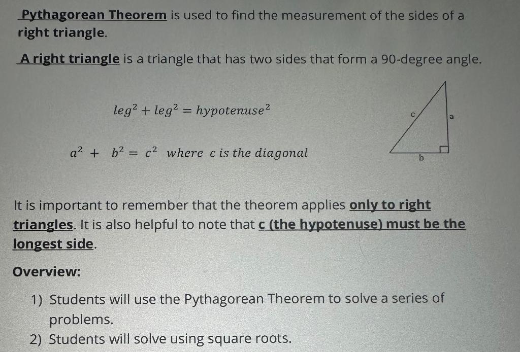 What is the Pythagorean Theorem And How is It Used in Measurement? Explained