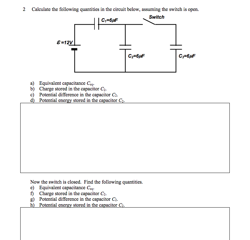 Solved 2 Calculate the following quantities in the circuit | Chegg.com