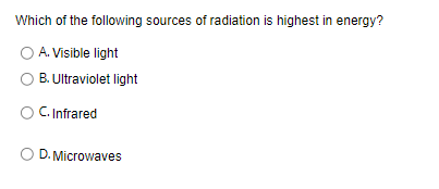 describe some sources of infrared radiation and of visible light