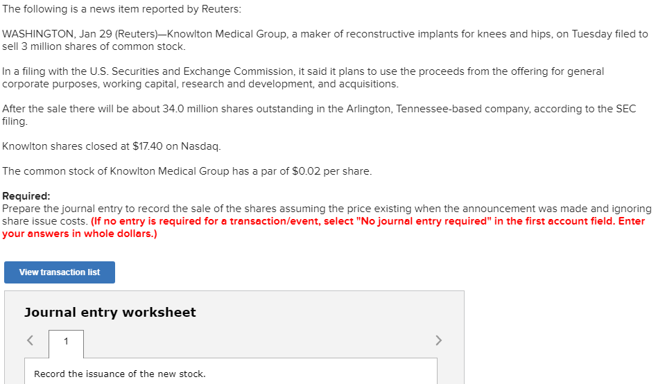 Solved The following is a news item reported by Reuters