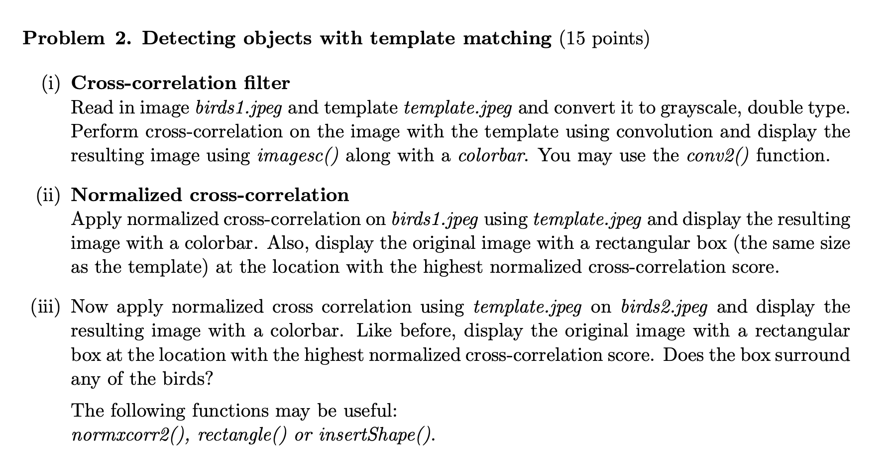 normalized cross correlation template matching normalized cross correlation template matching