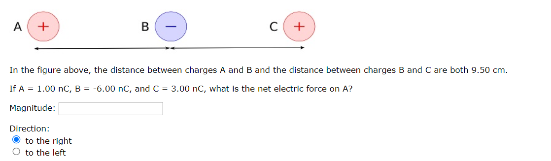 Solved In the figure above, the distance between charges A | Chegg.com