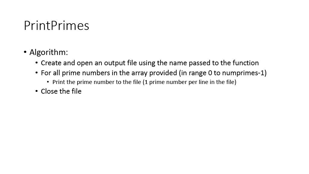 Lab: Prime Numbers (Dynamic Arrays) Question • Do | Chegg.com