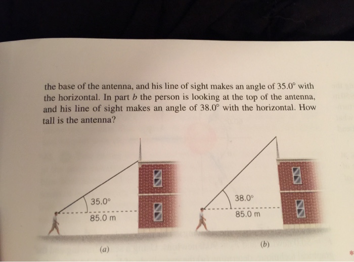 Solved the horizontal distance between the persons eyes and | Chegg.com