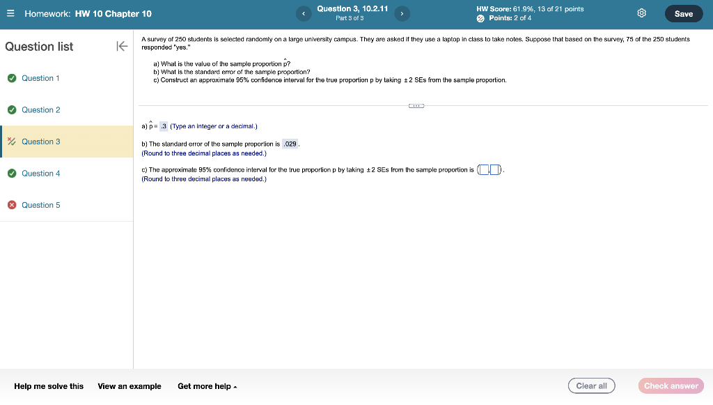 Solved A survey of 250 students is selected randomly on a | Chegg.com