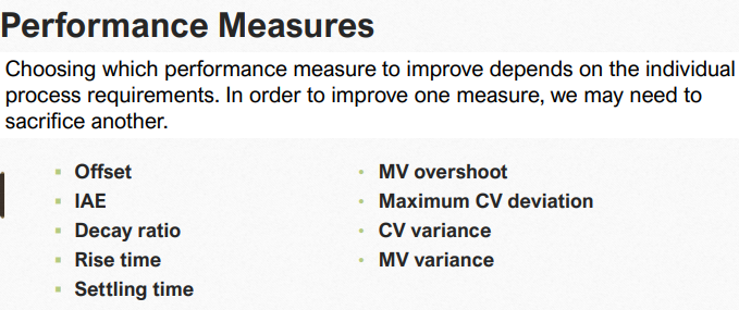 Solved Performance Measures Choosing which performance | Chegg.com