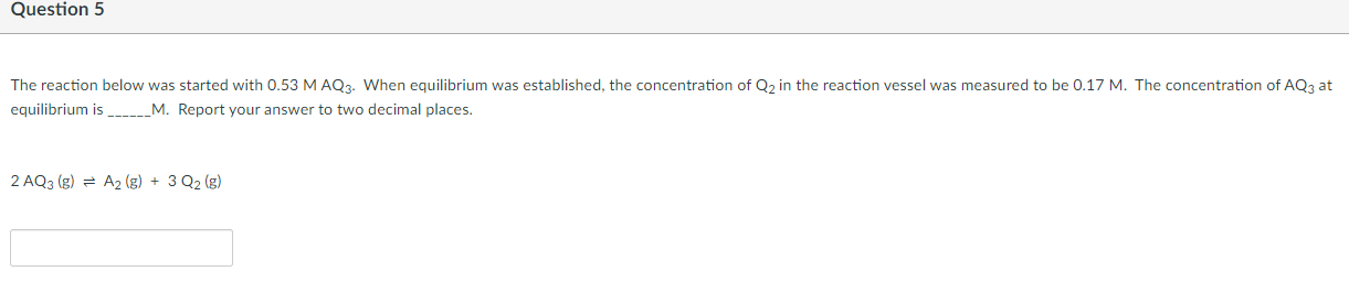 Solved Question 4 4 pts A reaction has an equilibrium | Chegg.com