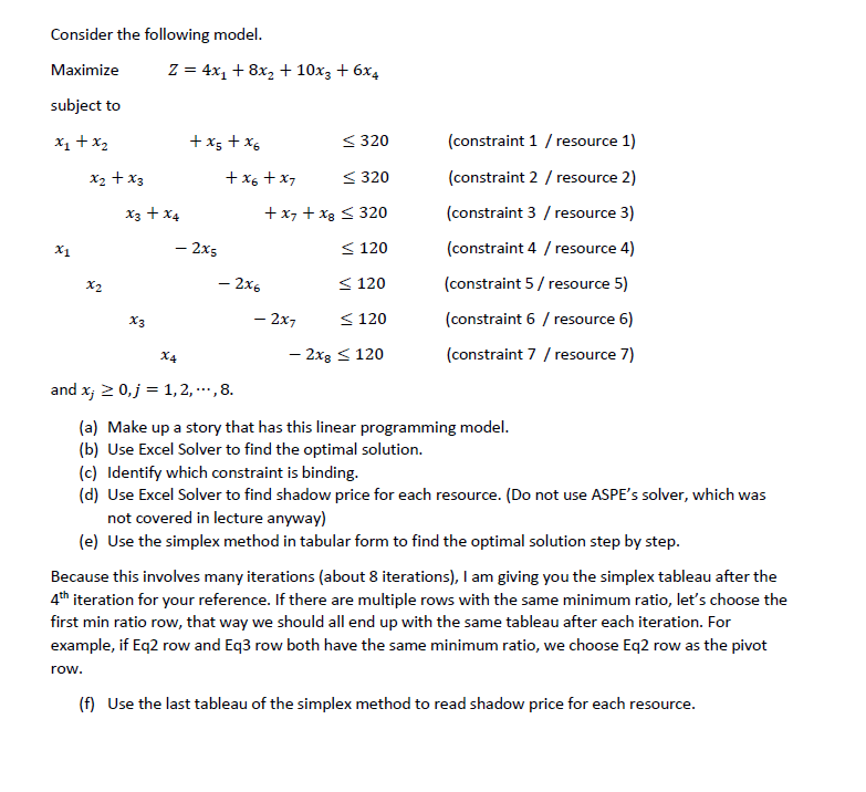 Solved Consider The Following Model. Maximize | Chegg.com