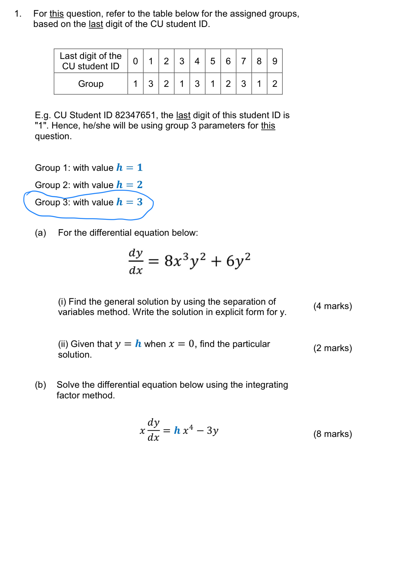 Solved 1. For This Question, Refer To The Table Below For | Chegg.com