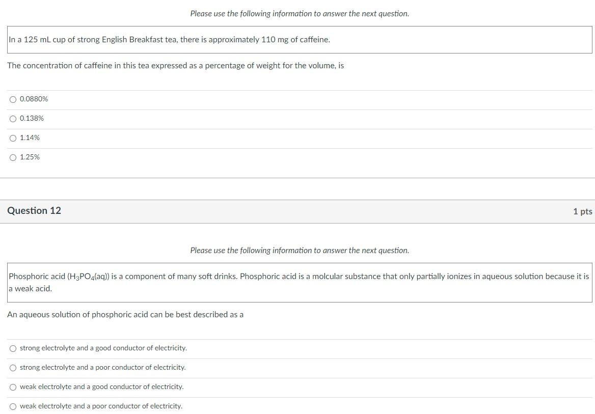 Solved Please use the following information to answer the | Chegg.com