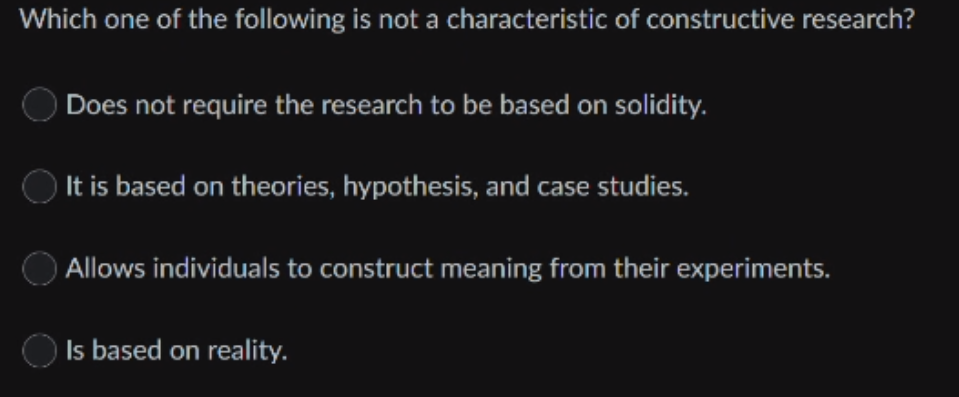 Solved Which one of the following is not a characteristic of | Chegg.com