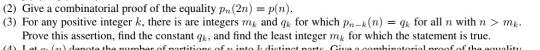 Solved (4) Let q (n) denote the number of partitions of n | Chegg.com