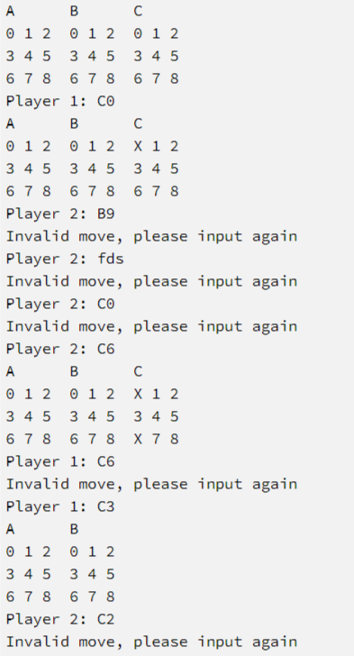 Solved how to use python to create a game--notakto (3 boards | Chegg.com
