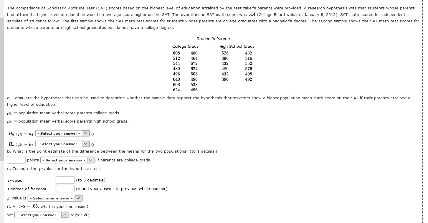 American College Test or Scholastic Aptitude Test? — Doxa