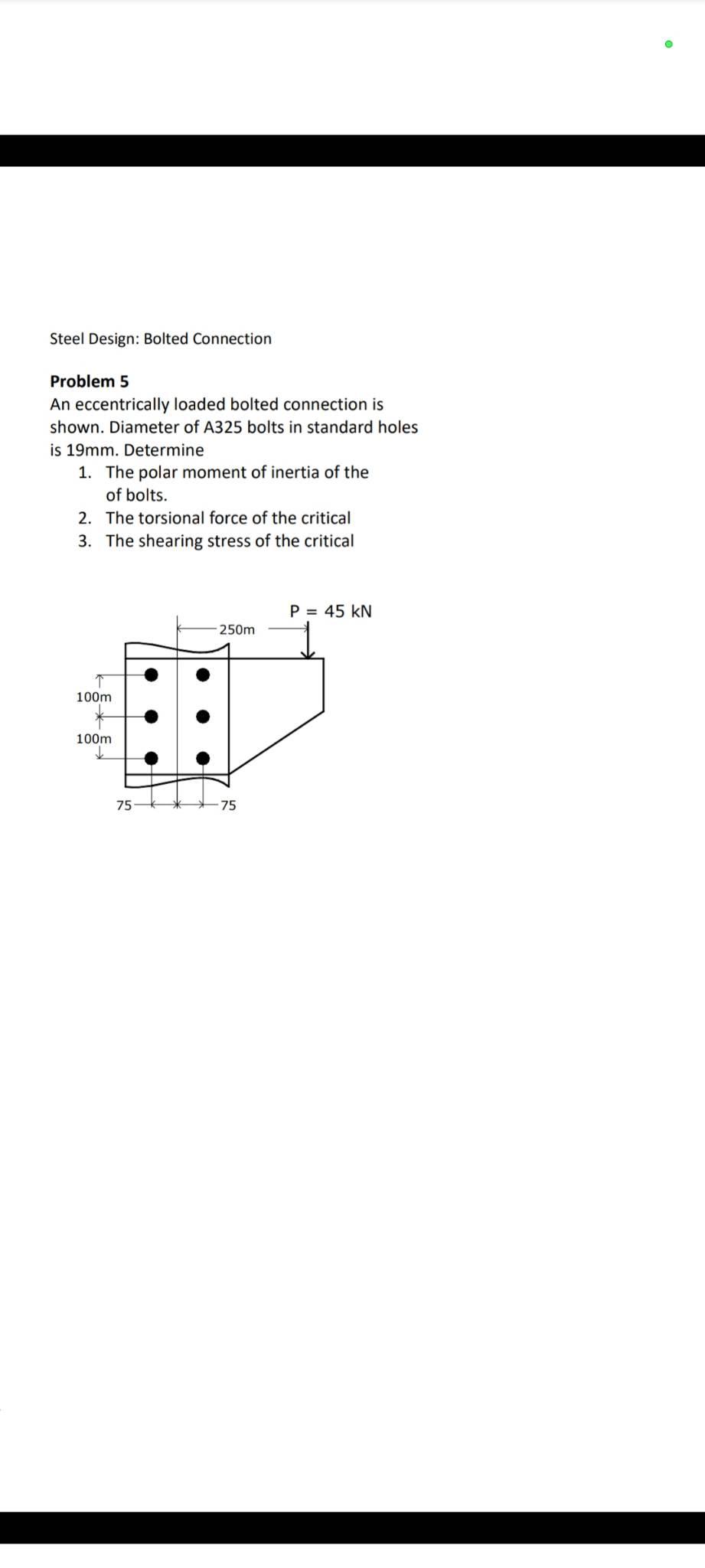 Solved Bolted/Riveted Simple Connection Modes of Failure of